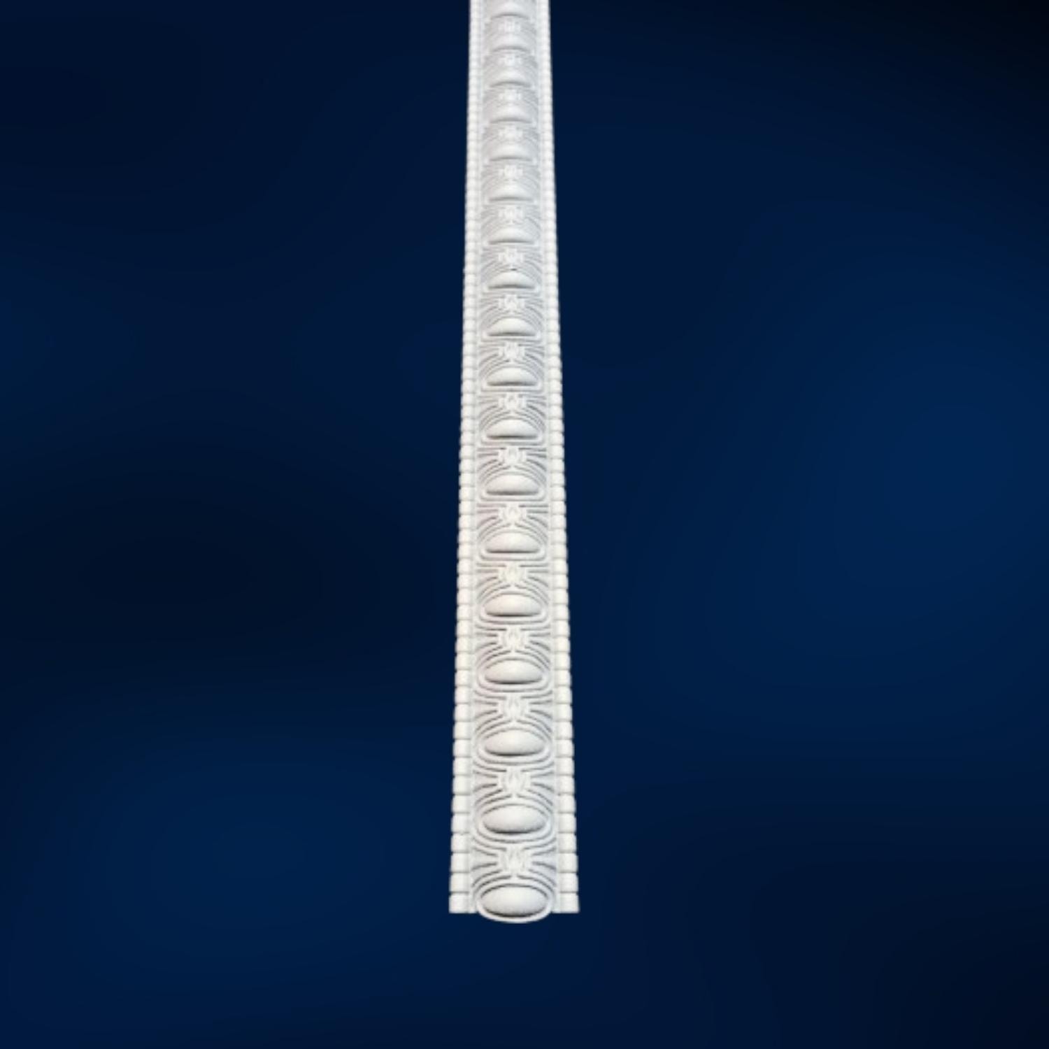 Boyanabilir Desenli Birbirine Geçmeli Duvar Çıtası 4 cm 4 x 100 Cm