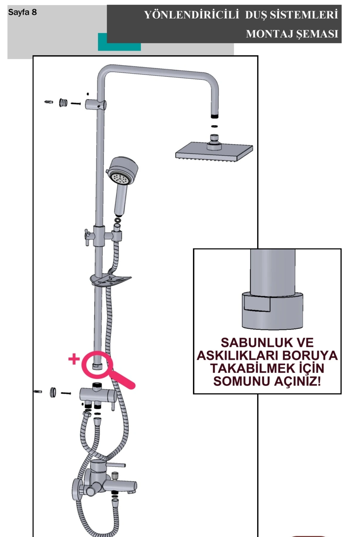 YÖNLENDİRİCİLİ DUŞ SETİ