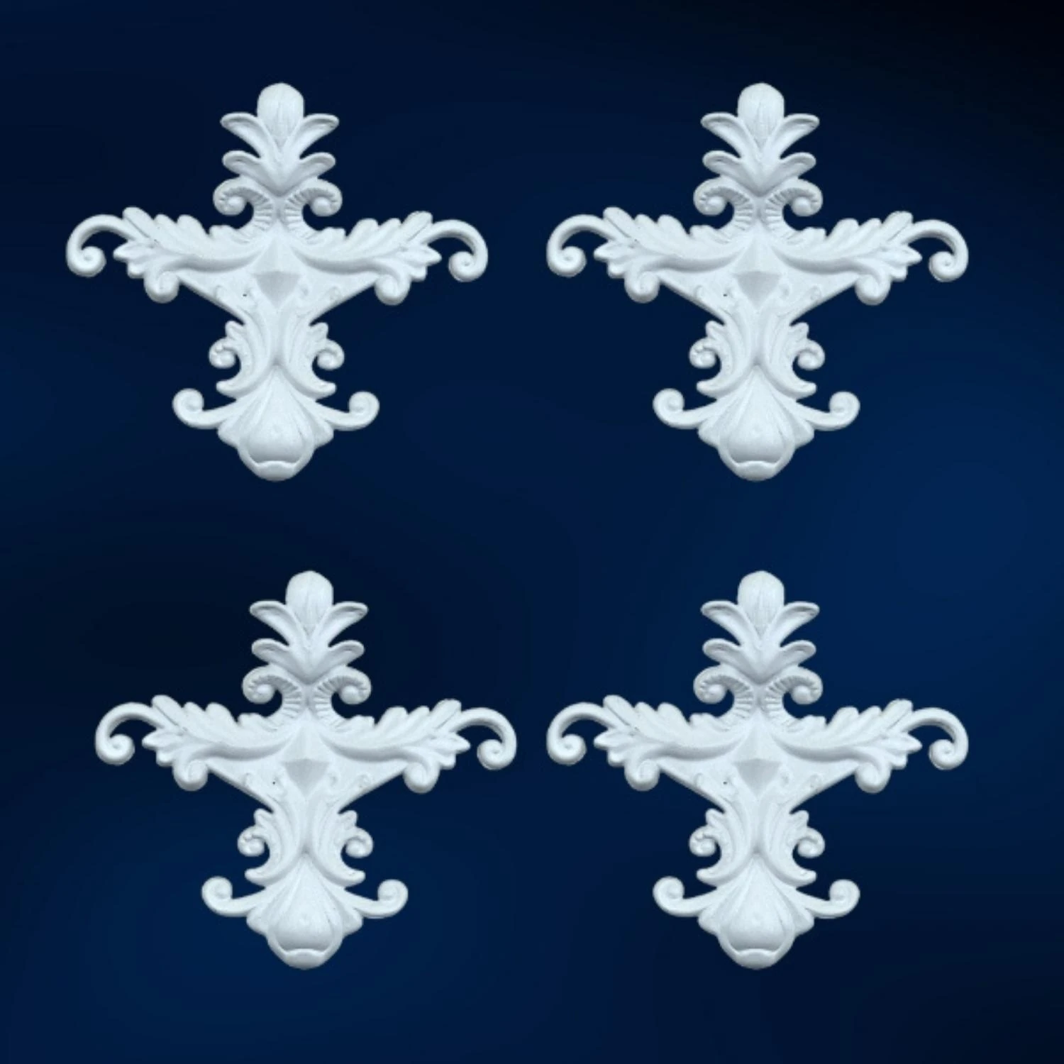 Boyanabilir Saray Tavan Ek Motif 4 Adet 13*13 cm GBM-B53-4