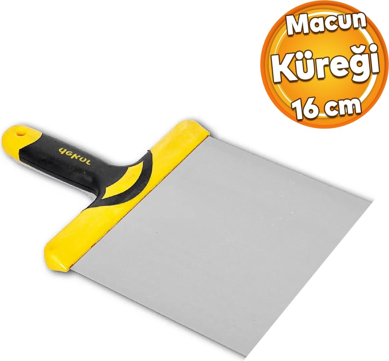 Dekor 550 Macun Küreği Macun Çekme Kürek 16 cm Inşaat Sıva Alçı Fayans Parke Duvar Plastik Saplı