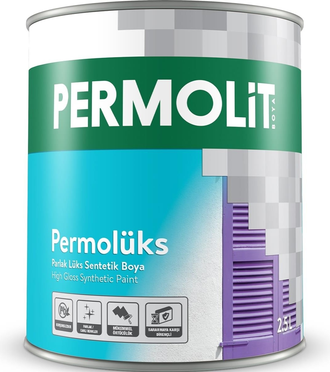 Lüks Sentetik Parlak Yağlı Boya Siyah 0.75 Lt.