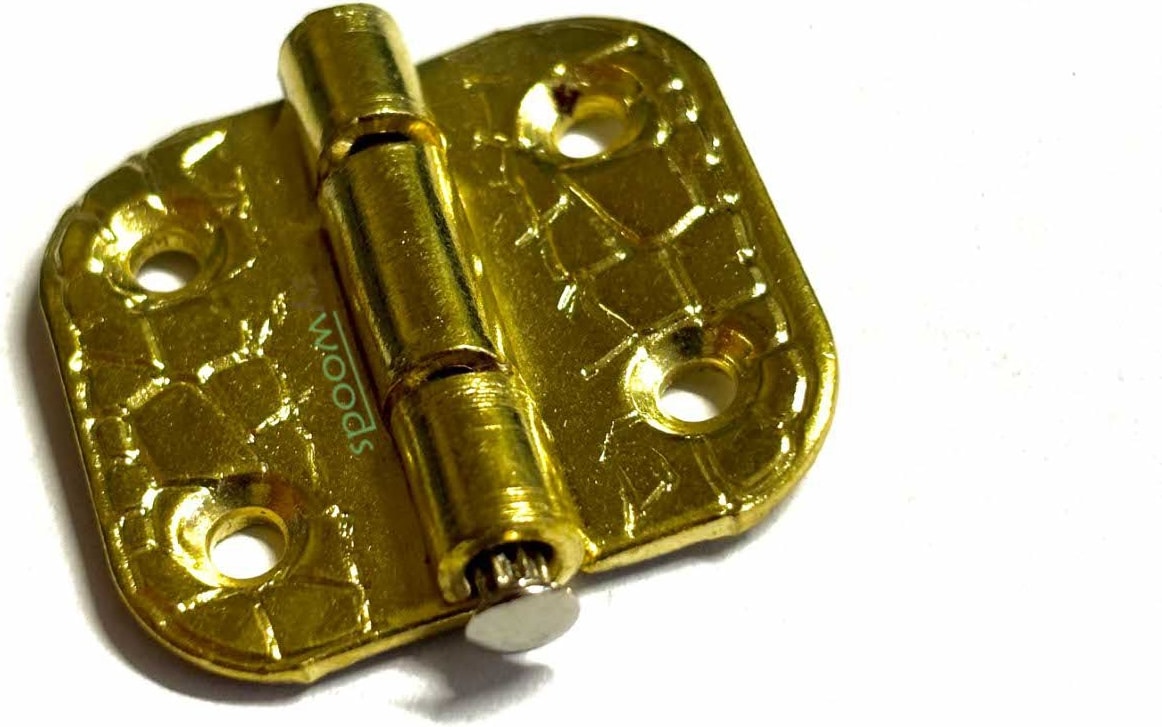 Stoplu Menteşe 10 Adet Sarı 30x33 mm Kutu ve Sandık Menteşesi Hobi Maket