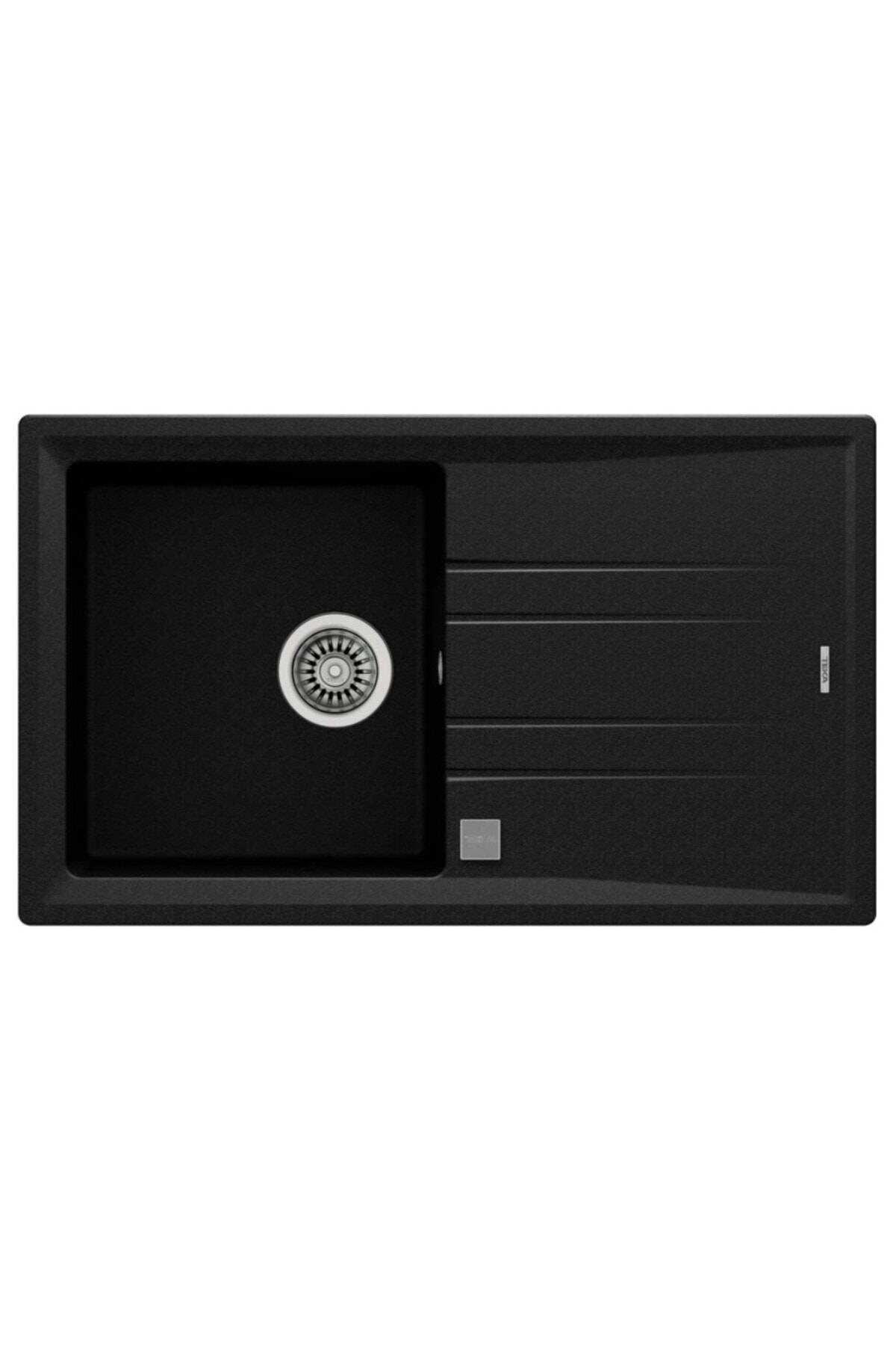 STONE 50 B-TG METALLİK SİYAH TEZGAHÜSTÜ GRANİT EVYE