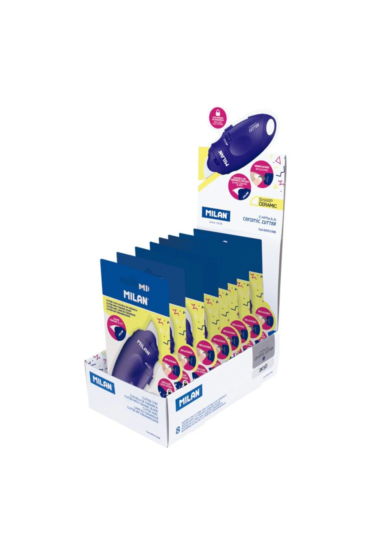 6005108B CAPSULE ACID MAVİ SERAMİK MAKET BIÇAĞI 8Lİ