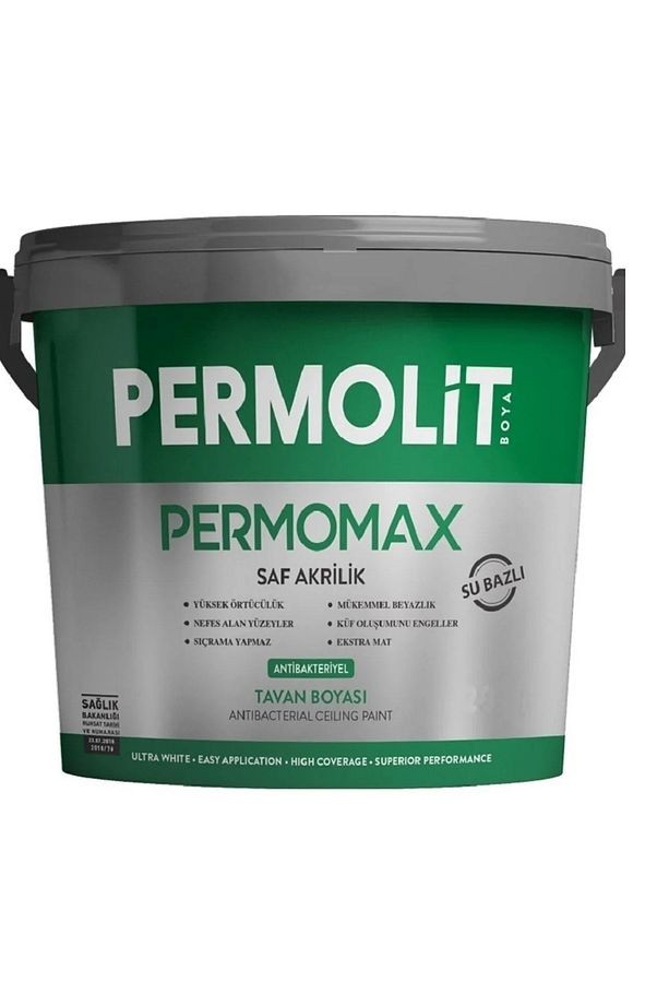 Permomax Antibakteriyel Tavan Boyası (Küf ve Mantar Dirençli)  (20 Kg - 10 Kg - 3.5 Kg)