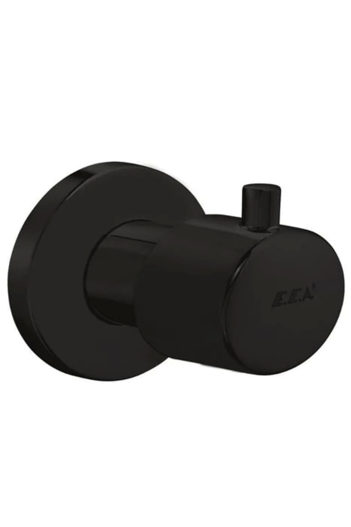 Ankastre Ara Kesme Valfi Mat Siyah