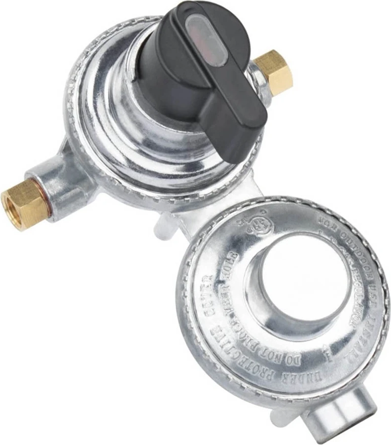 Aşamalı Otomatik Geçiş Lp Propan Gaz Regülatörü, Rv Römork Için 1/4 Inç Sae Ters Flare (Yurt Dışından)