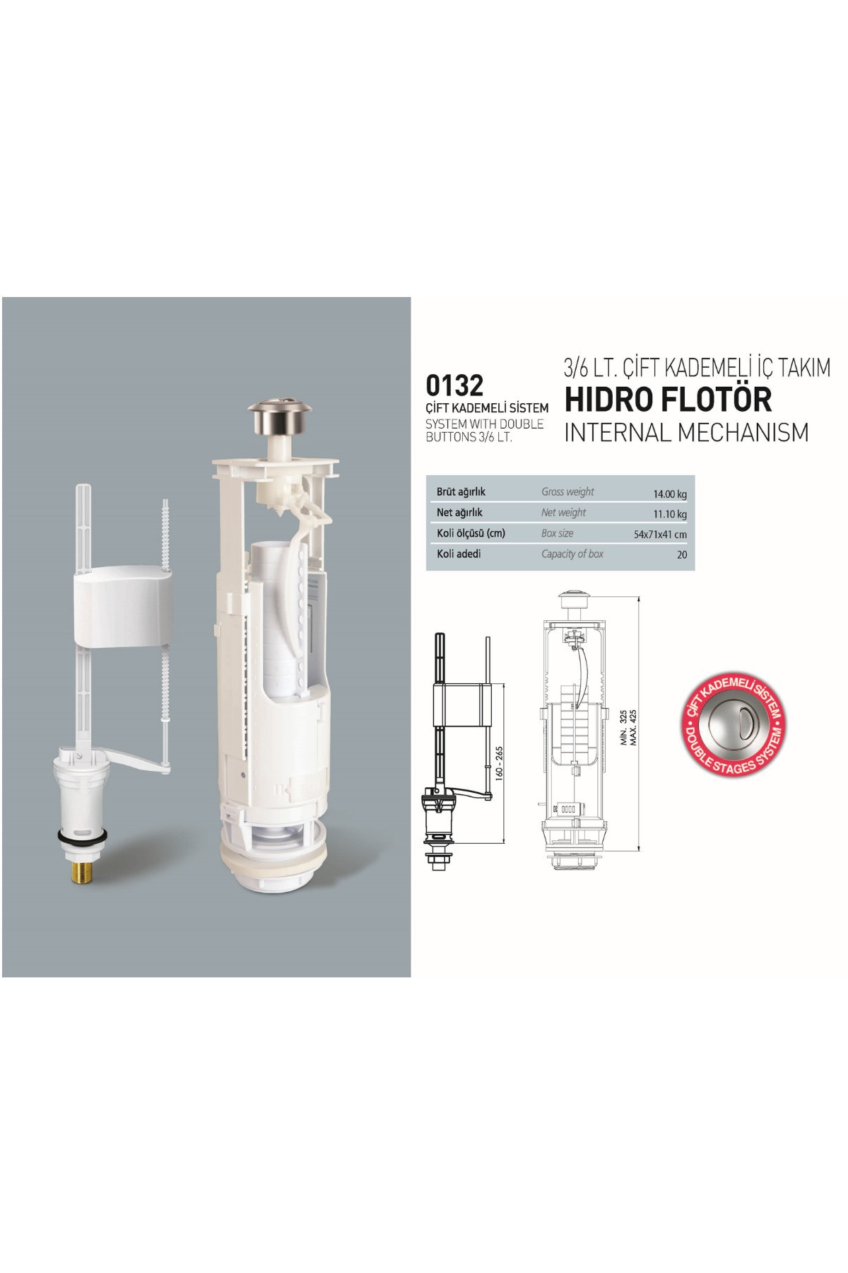 Power Duvara Sıfır Klozet Pow.k022, Power Duroplast Yavaş Kapak