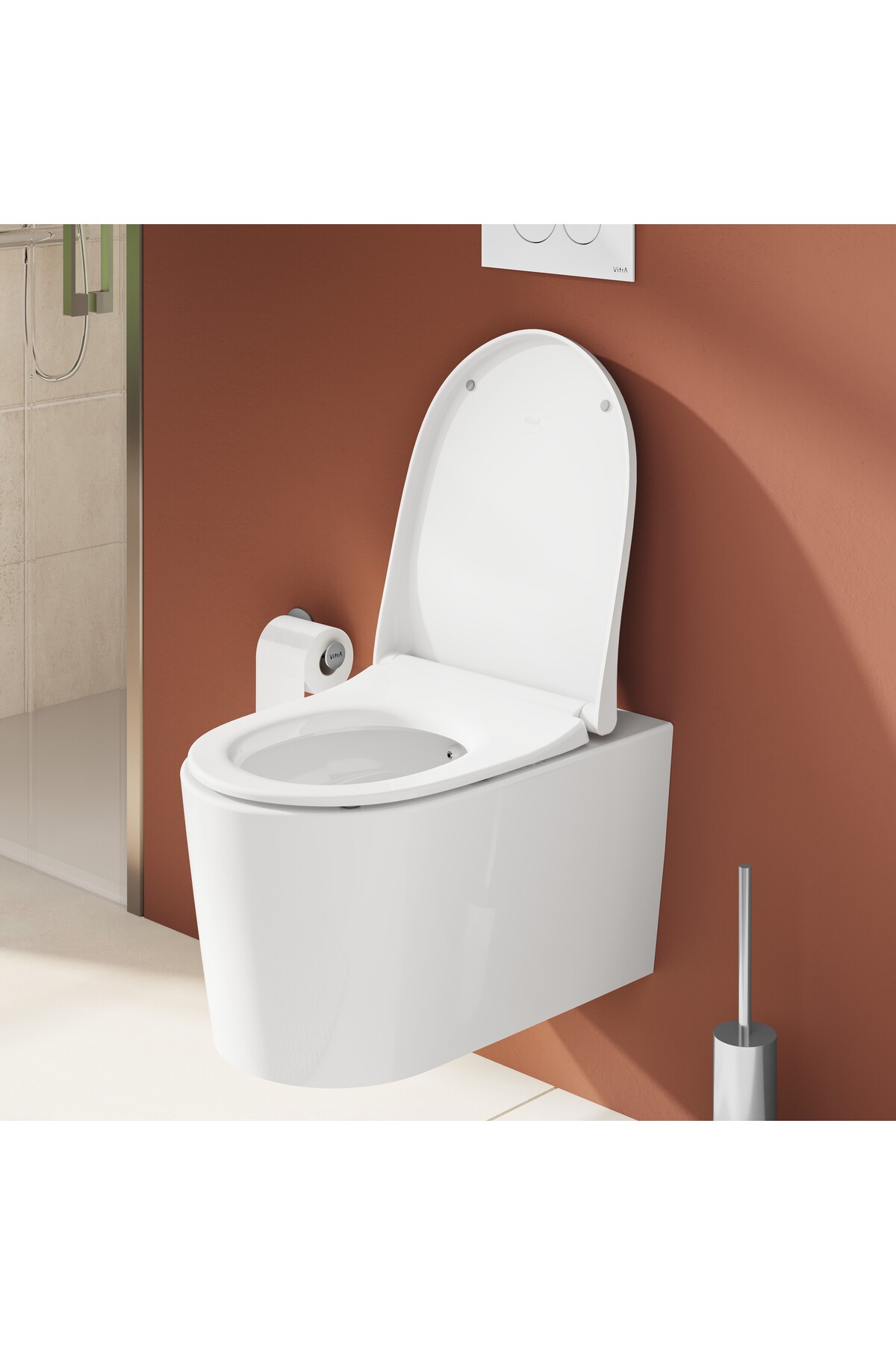 Nest Nest Quantumflush 230-003r009 Etekli Soft Klozet Kapağı, Yavaş Kapanır, Beyaz