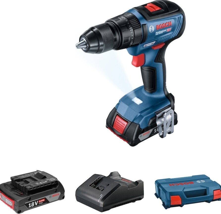 BOSCH Professional Gsb 18v-50 2 Ah 18V Üç Akülü Darbeli Vidalama - 06019h5100