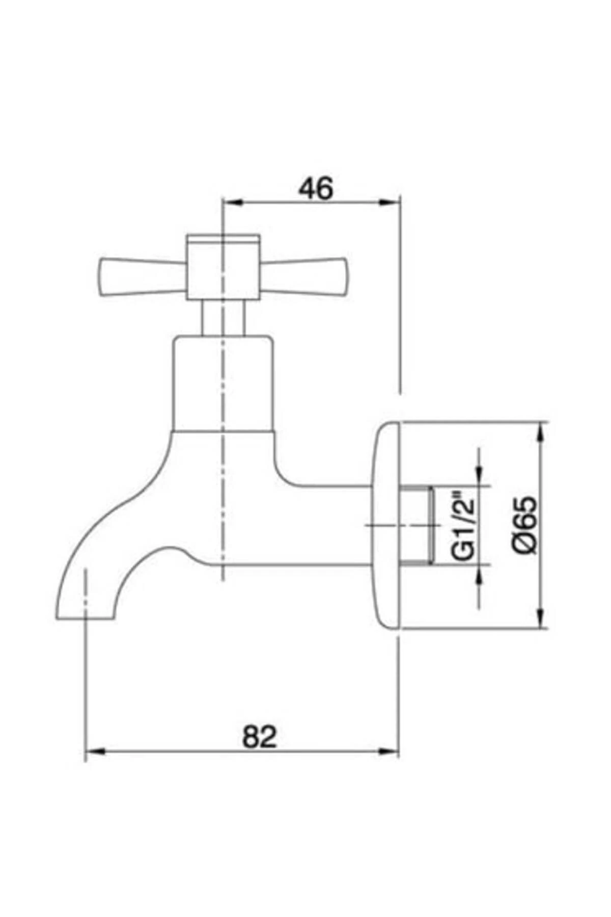 Quadrille Kısa Musluk Krom, 102109439