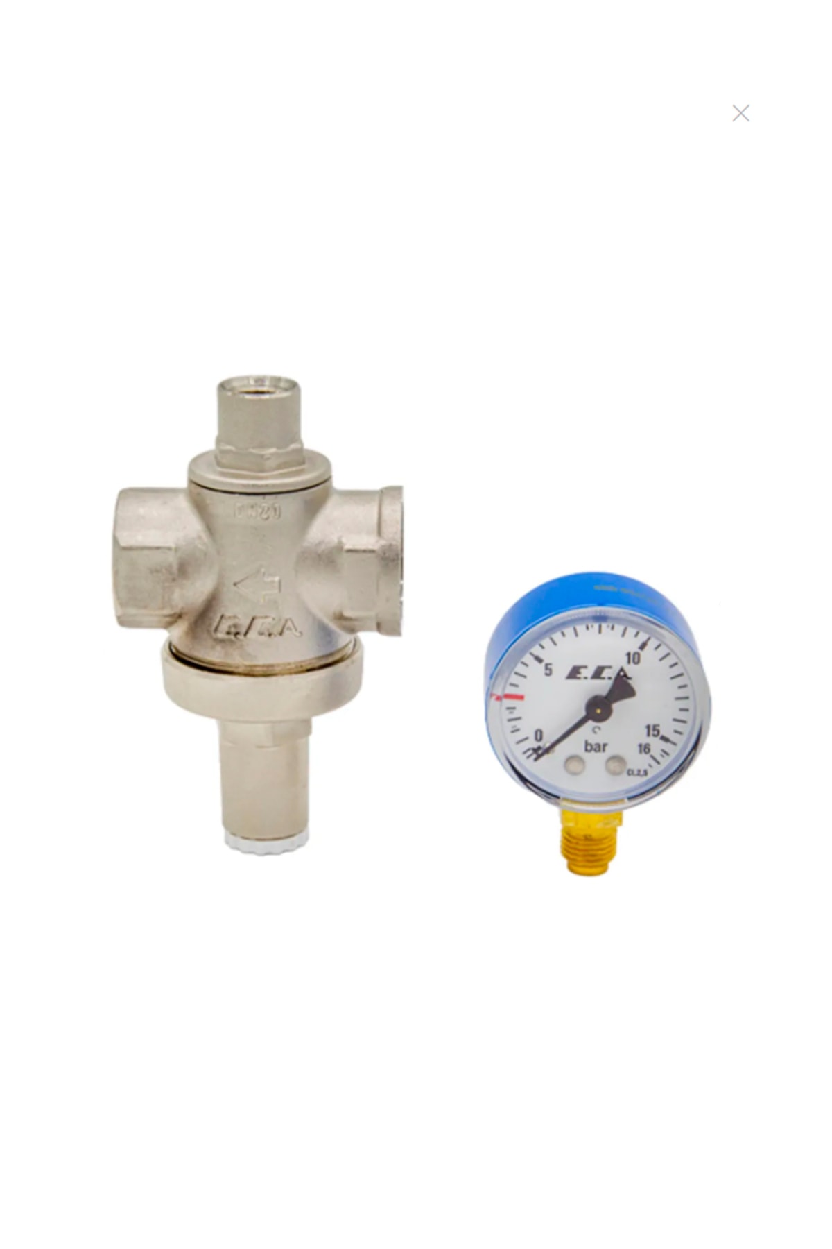 1" Su Basınç Düşürücü Manometreli Rakorsuz - 602111042