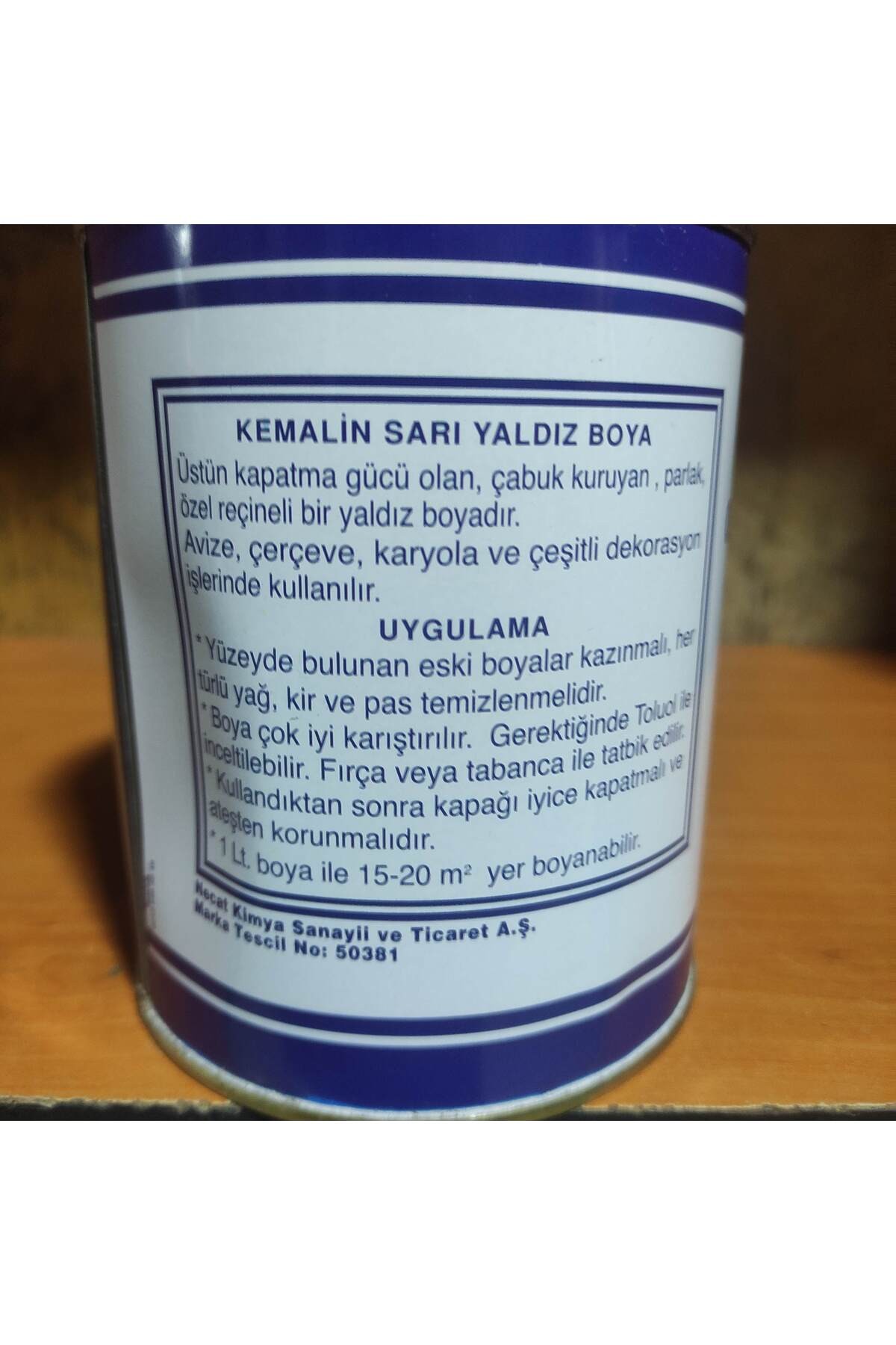 SARI ALTIN YALDIZ BOYA 700 GR (AVİZE,ÇERÇEVE,KARYOLA BOYAR)