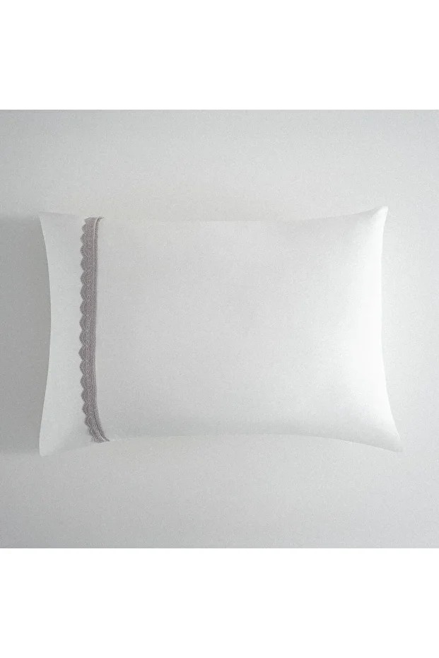 Alessa Çift Kişilik Pike Takımı %100 Organik Pamuk Jakarlı Gri 220x240 Cm