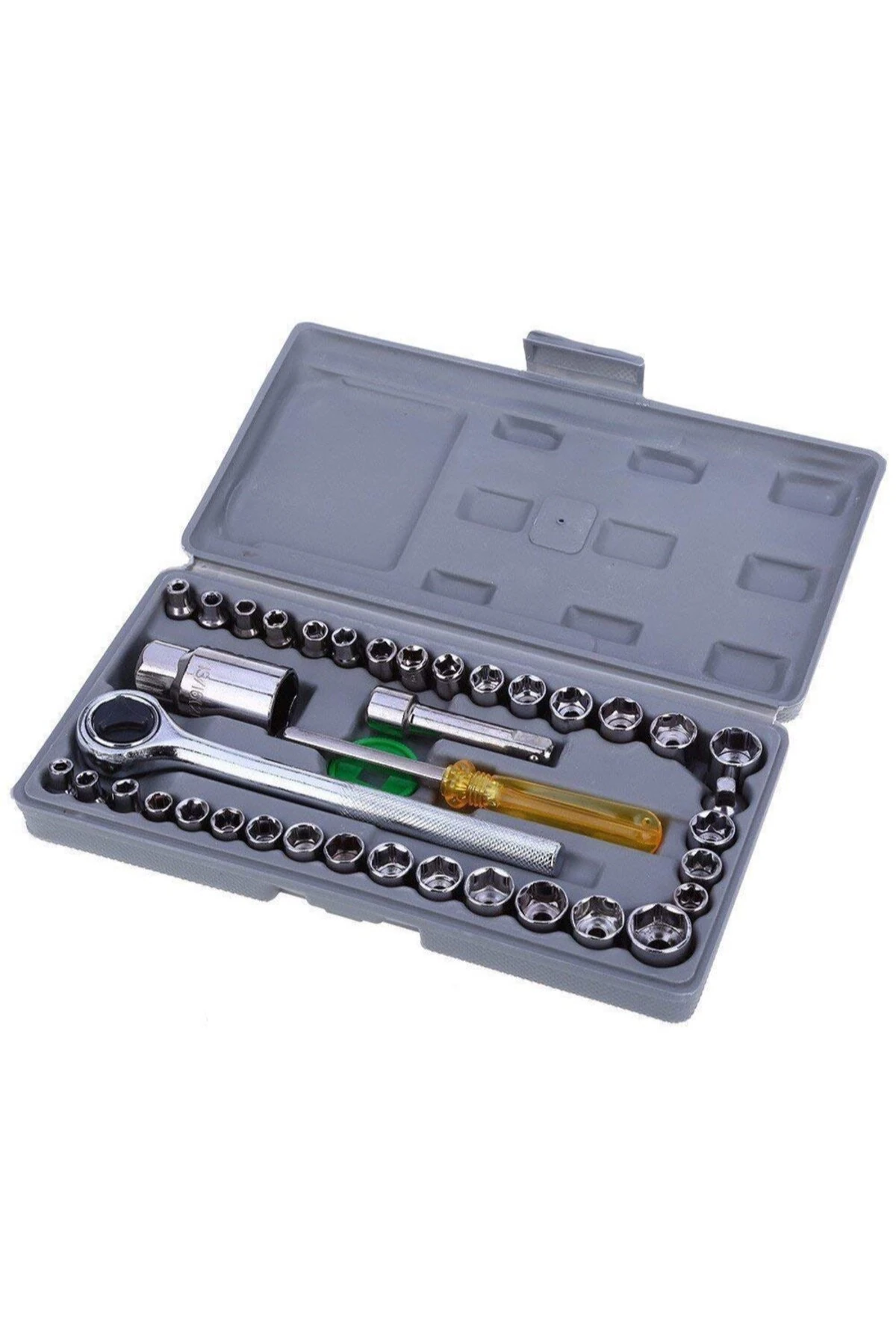 40 PARÇA LOKMA TAKIMI PLASTİK KUTULU COMBINATION SOCKET WRENCH SET (5267)