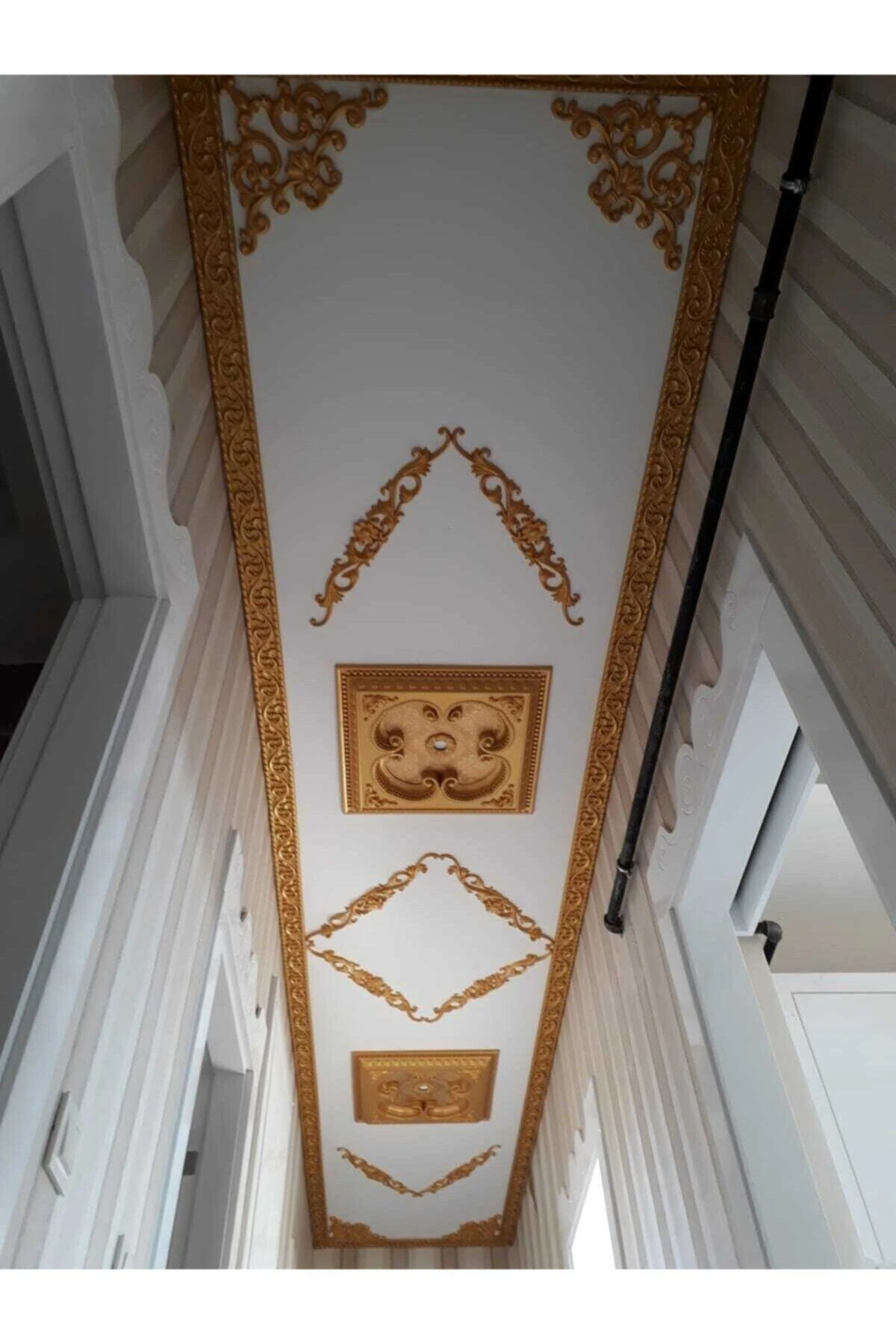 Decogold Altın Kare Saray Tavan 60x60 cm