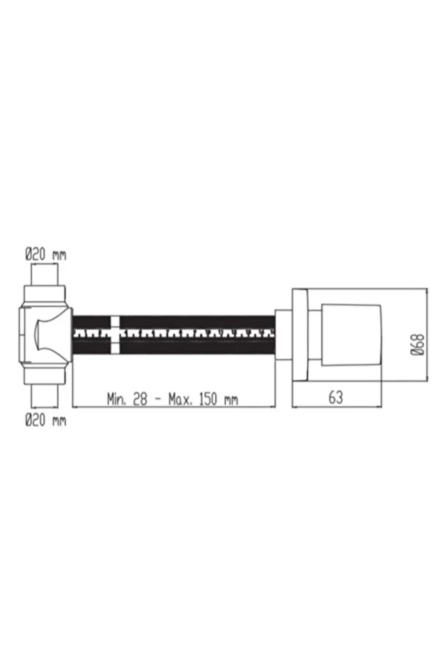 Ankastre Stop Valf V200 Krom 20 Mm 410200502838