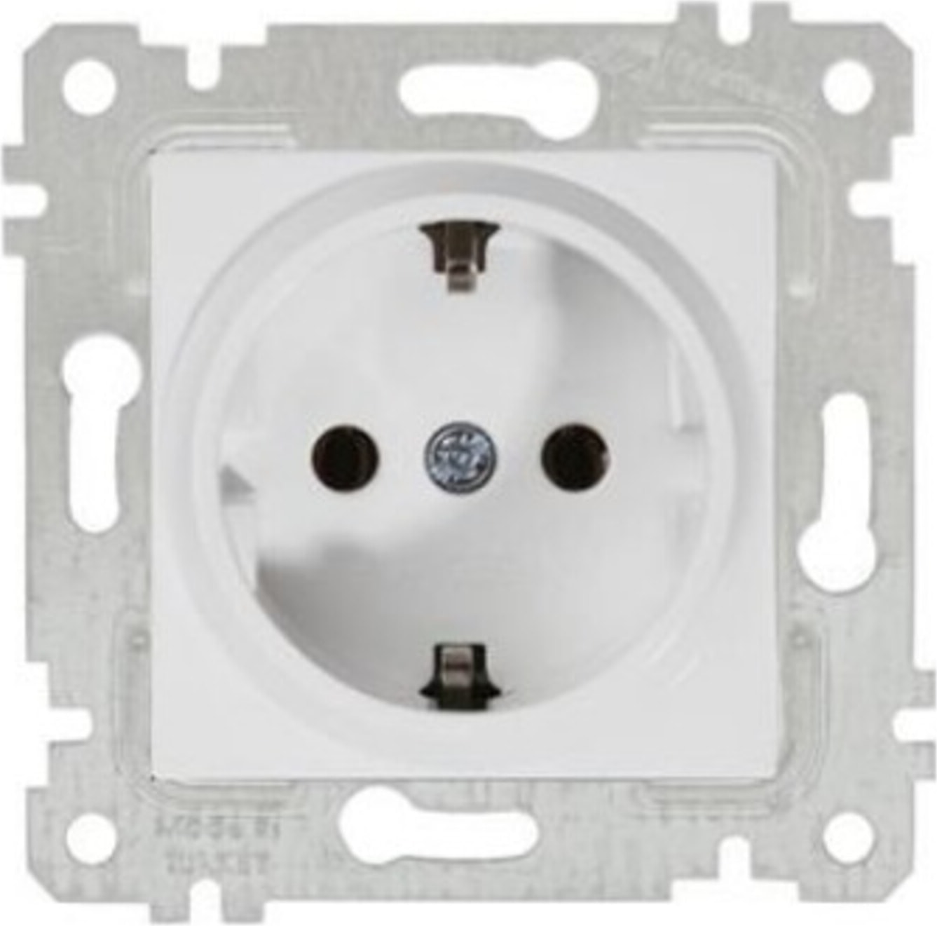 Rita Beyaz Mek+Tuş Topraklı Priz