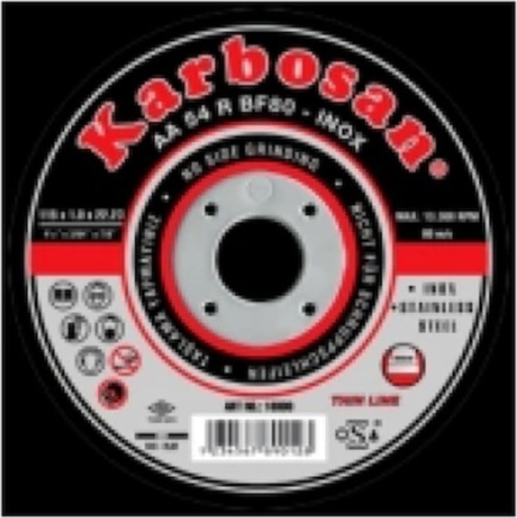 KARBOSAN Inox Metal Kesici Ince Taş 115 mm 25 Adet