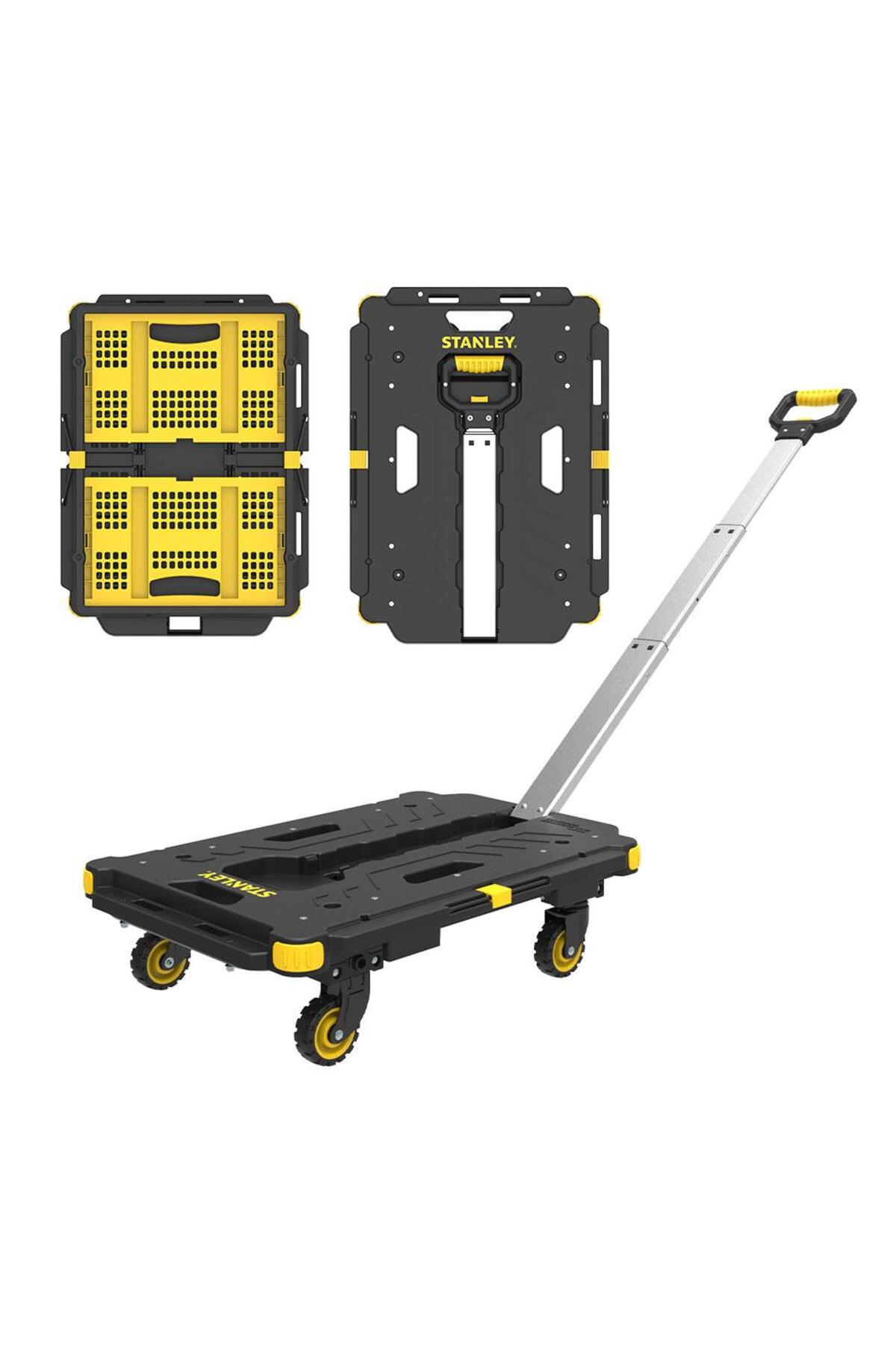 PC532B 137kg 62x45cm Dört Tekerli Çekme Kollu Yük ve Paket Taşıma Arabası + FT505 Çok Amaçlı