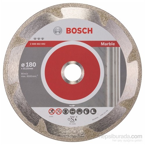 BOSCH - Best Serisi Mermer İçin Elmas Kesme Diski - 180 X 22,23 X 2,2 X 3 Mm
