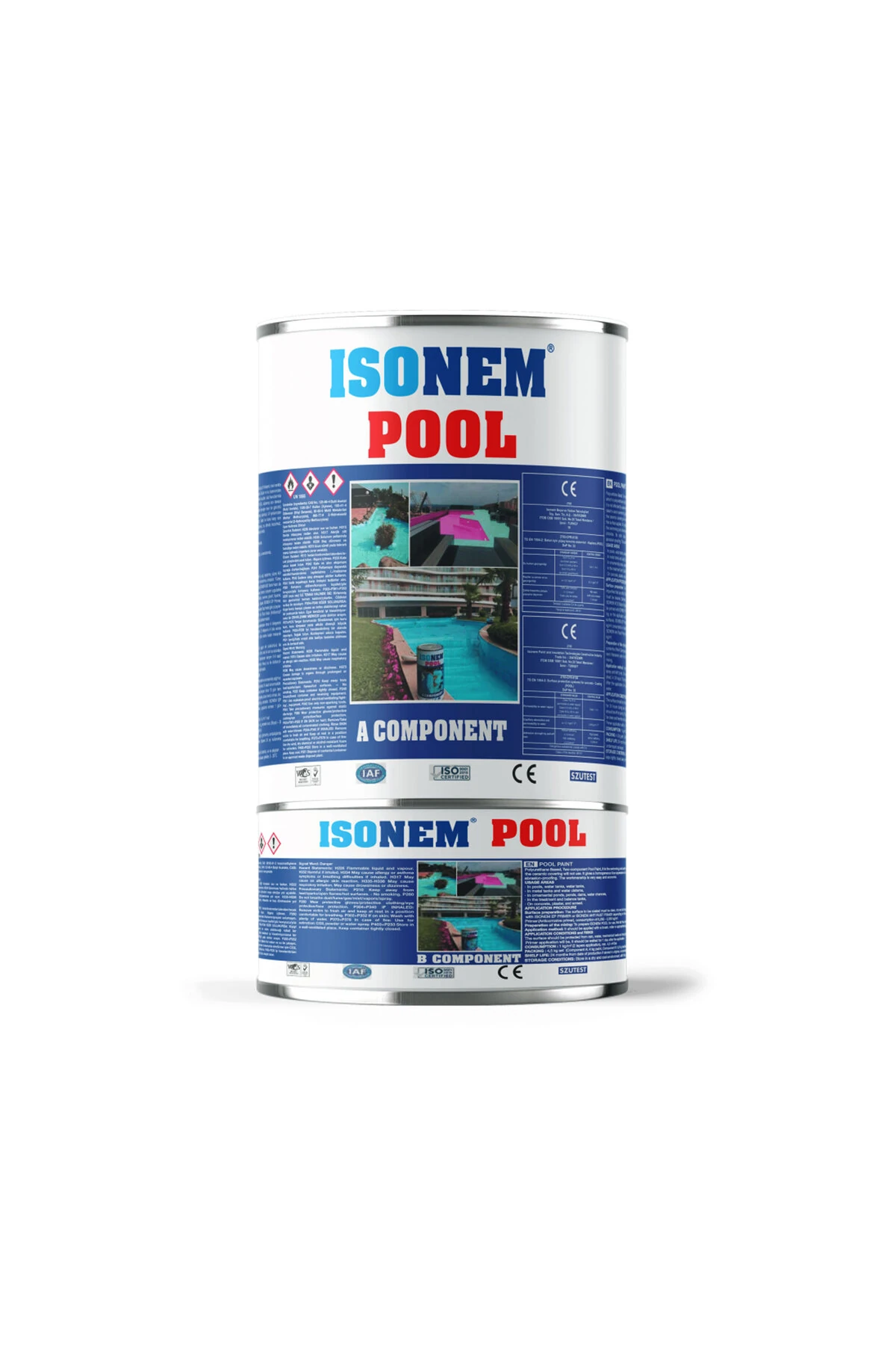POOL Havuz Boyası Mavi 4,5 Kg Set