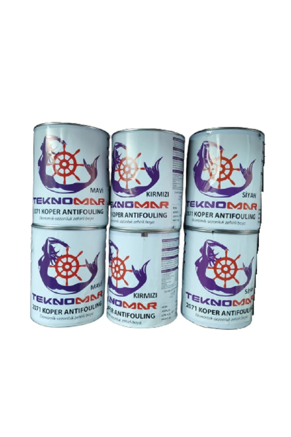 Tekne Zehirli Boya. TEKNOMAR 0.75 Litre. Siyah Zehirli Boya