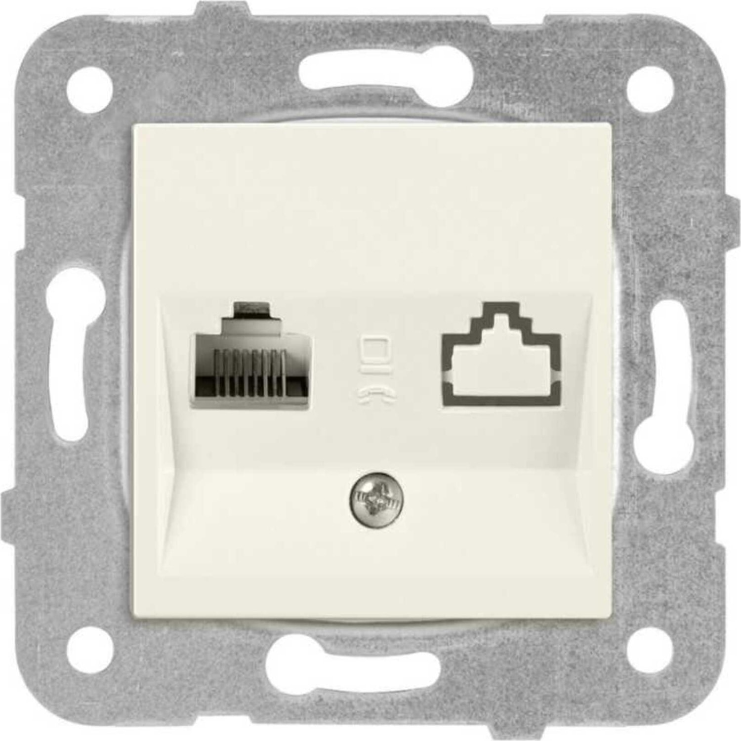 Karre Krem 1RJ45 Data Prizi (2 Adet)