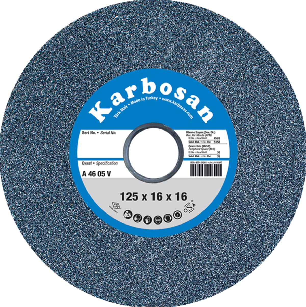 KARBOSAN 125 x 20 x 20 Nk 36 Zımpara Taşı 914830