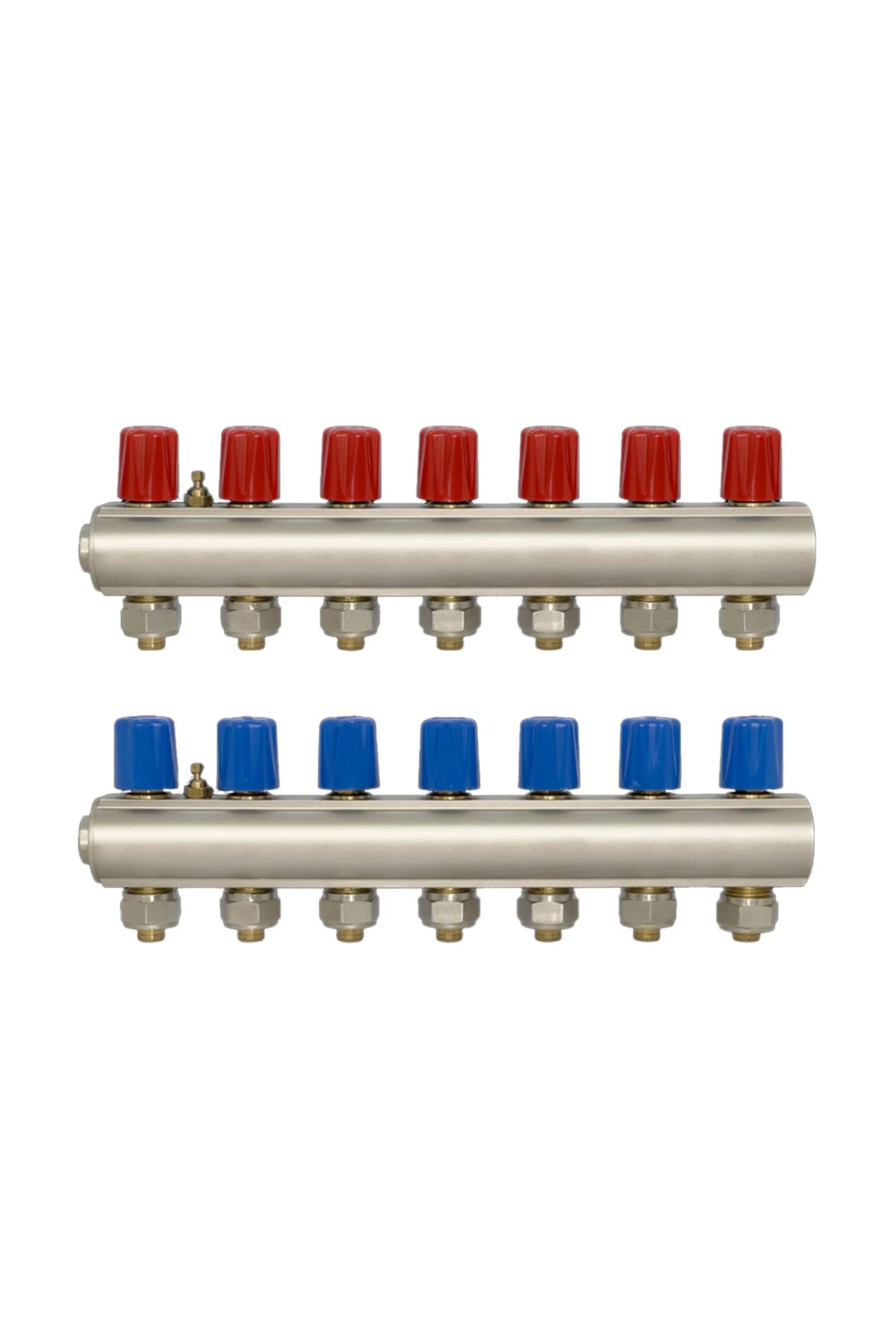 602120601 11/4" 7 Lİ KENDİNEN VANALI KOLLEKTÖR MAVİ