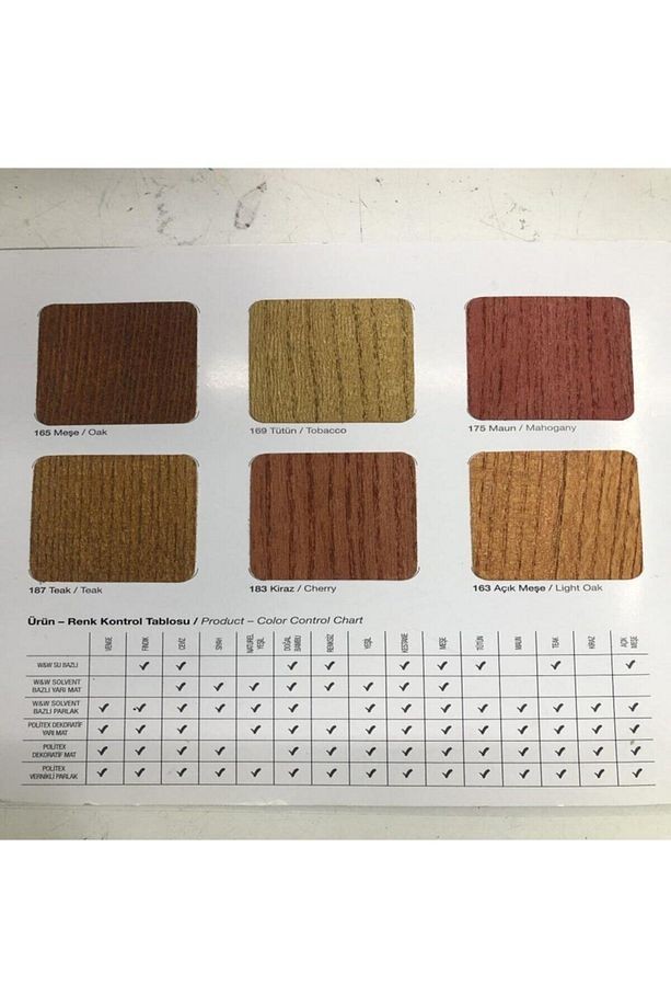 Politex Mat Dekoratif Vernik Kiraz - 0,75 L