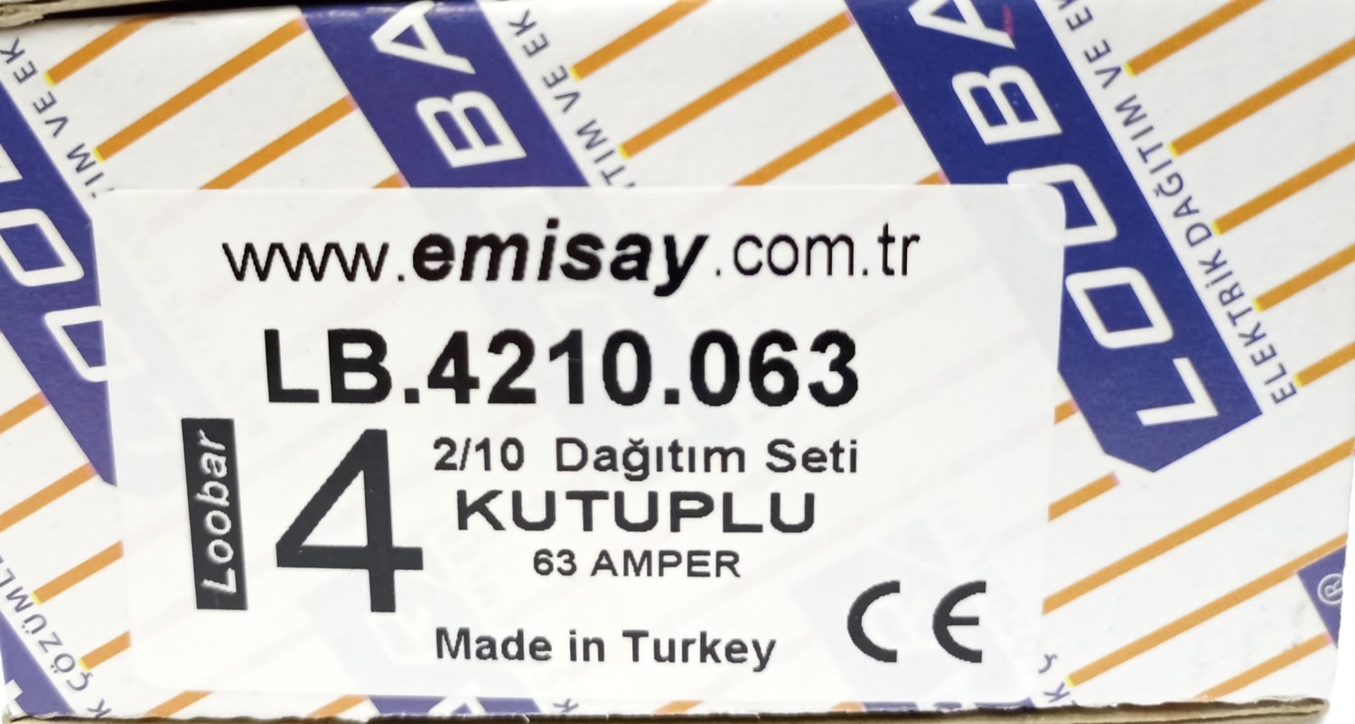 LB.4210.063 4 Kutup 2/10 63A Dağıtım Seti