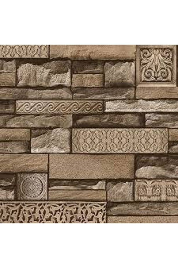 Harmony 105c Antik Taş Görünümlü 3d Duvar Kağıdı(5m2)