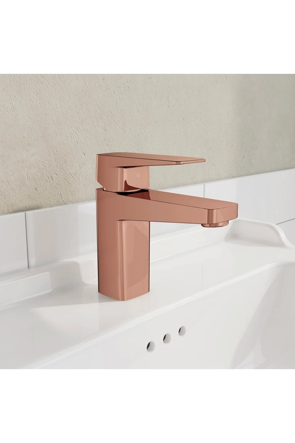 Root A4273226 Square Lavabo Bataryası , Bakır