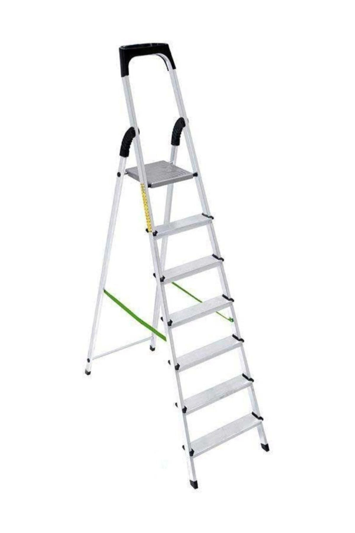 Paslanmaz Alüminyum Merdiven Plastik Korumalı 7 Basamaklı 6 1