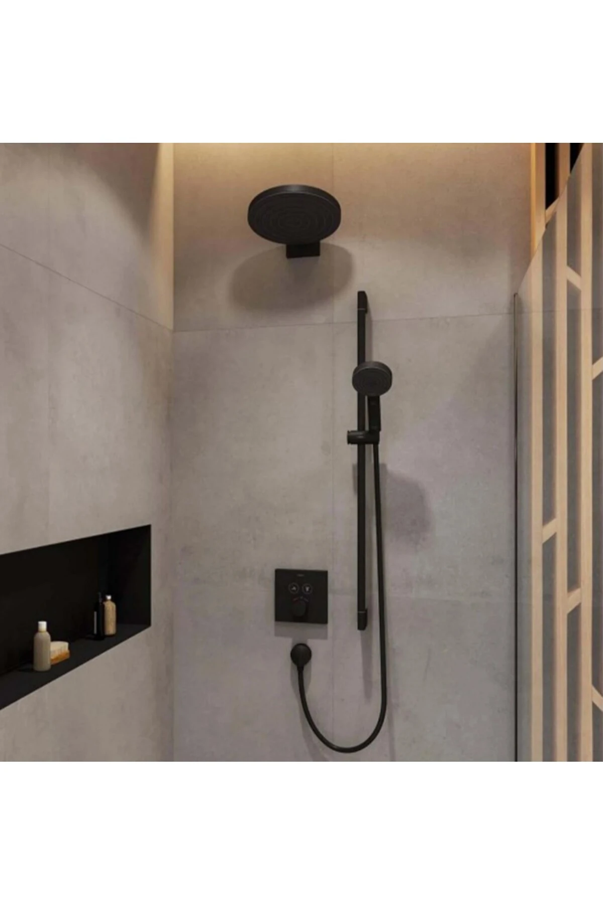 Pulsify S Tepe duşu 260 1jet EcoSmart Mat Siyah 24141670