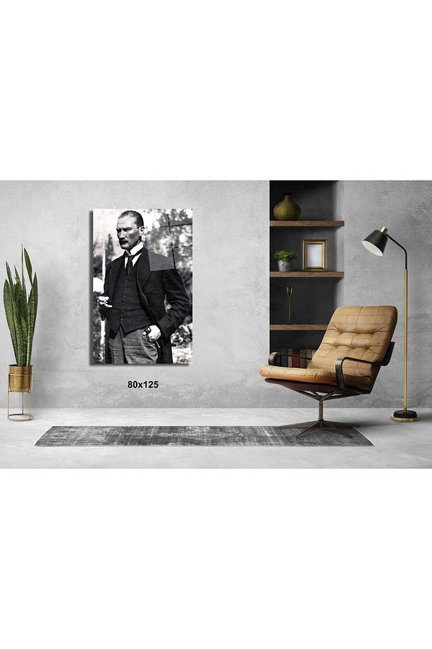 Atatürk'ün En Karizmatik Fotografı Atatürk Ve Türkiye Cam Tablo #PCT0541