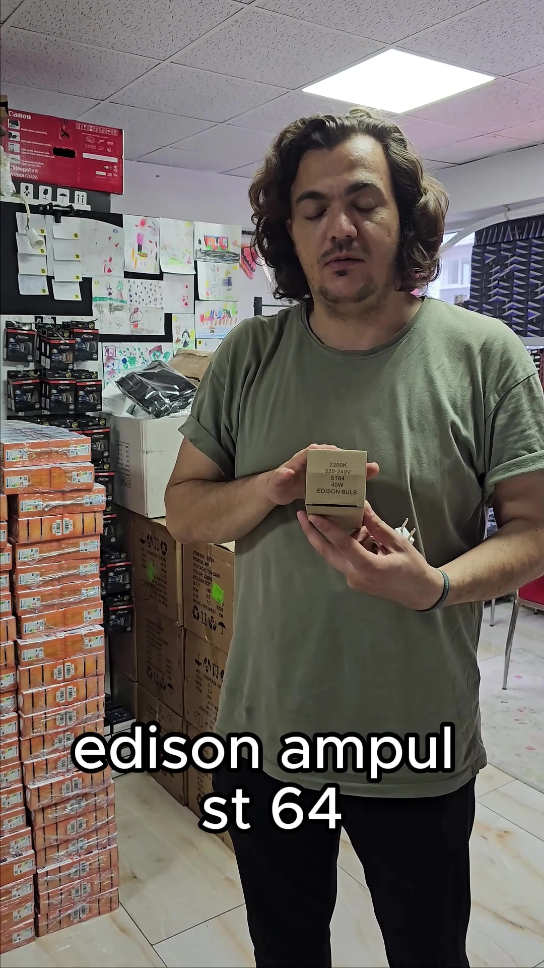 Flemanlı Armut St64 Modeli Rustik Ampul 40 Watt E27 Duy Rustik Dekoratif Ampül