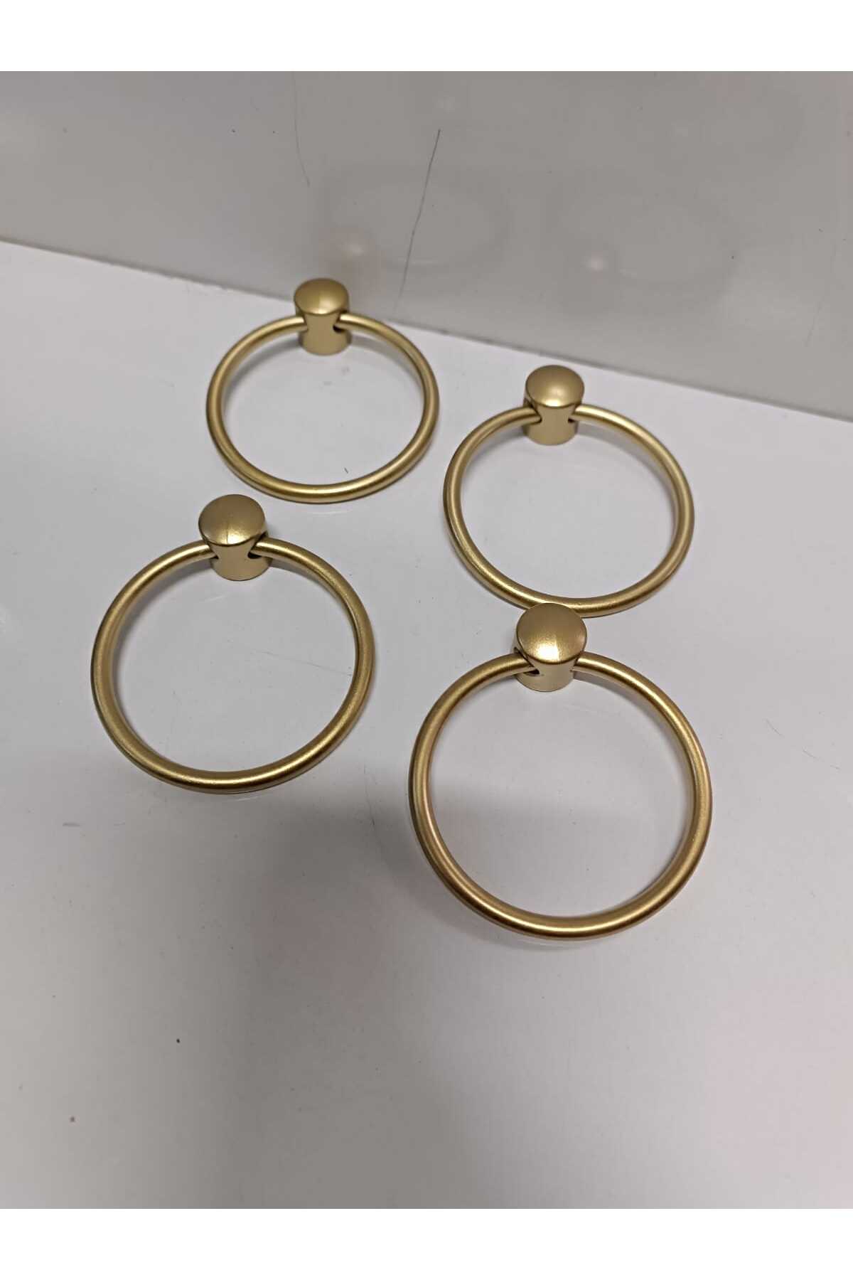 MAT ALTIN HALKA KULP ÇAP ÖLÇÜSÜ 60MM MOBİLYA KAPAK ÇEKMECE KULPU (1PAKET 1ADETTİR)