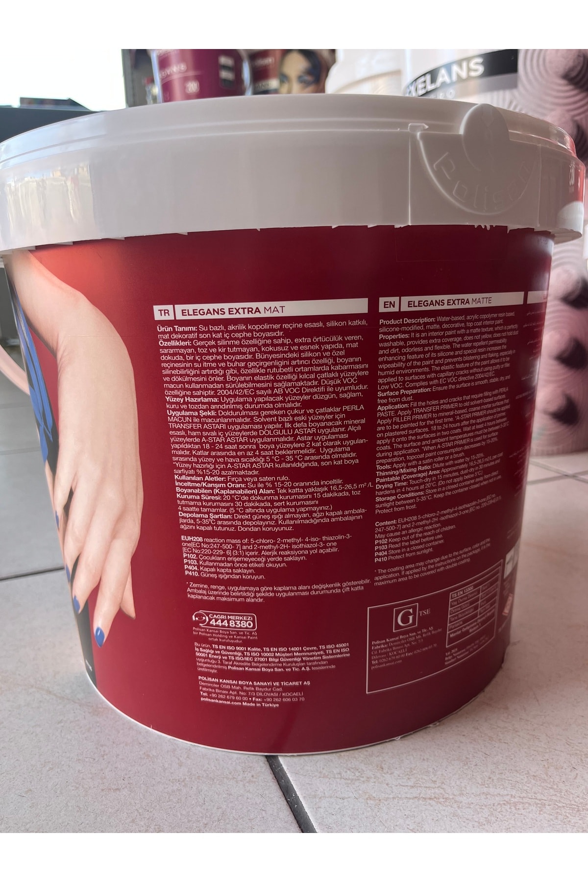 Elegans Extra Mat 1640 Doğal Bej Silinebilir İç Cephe Boyası