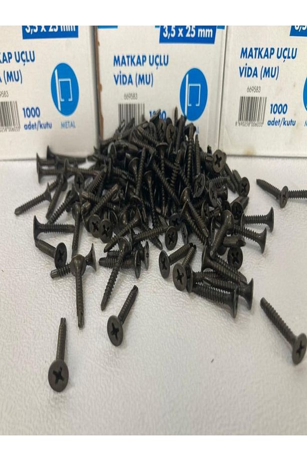 Profect Matkap Uçlu Alçıpan Vidası 3,5x25mm (1.000 Adet)