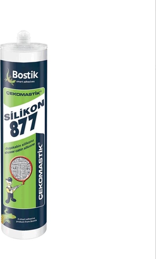BOSTİK 877 Duşakabin Silikonu Şeffaf 280 ml