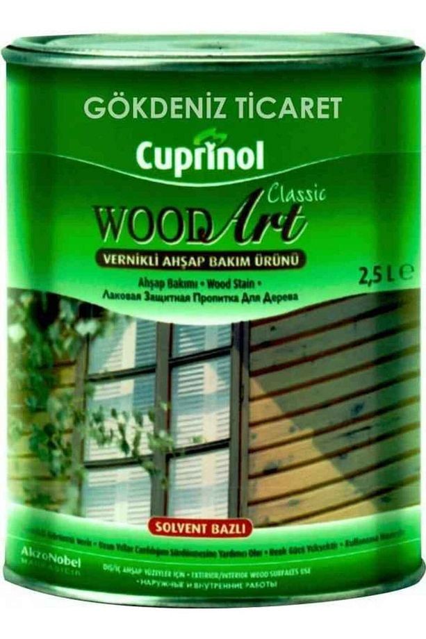 WOODART CLASSİC VERNİKLİ AHŞAP BAKIM ÜRÜNÜ 2.5LT-Ahşabı iç-dış hava şartlarına karşı korur