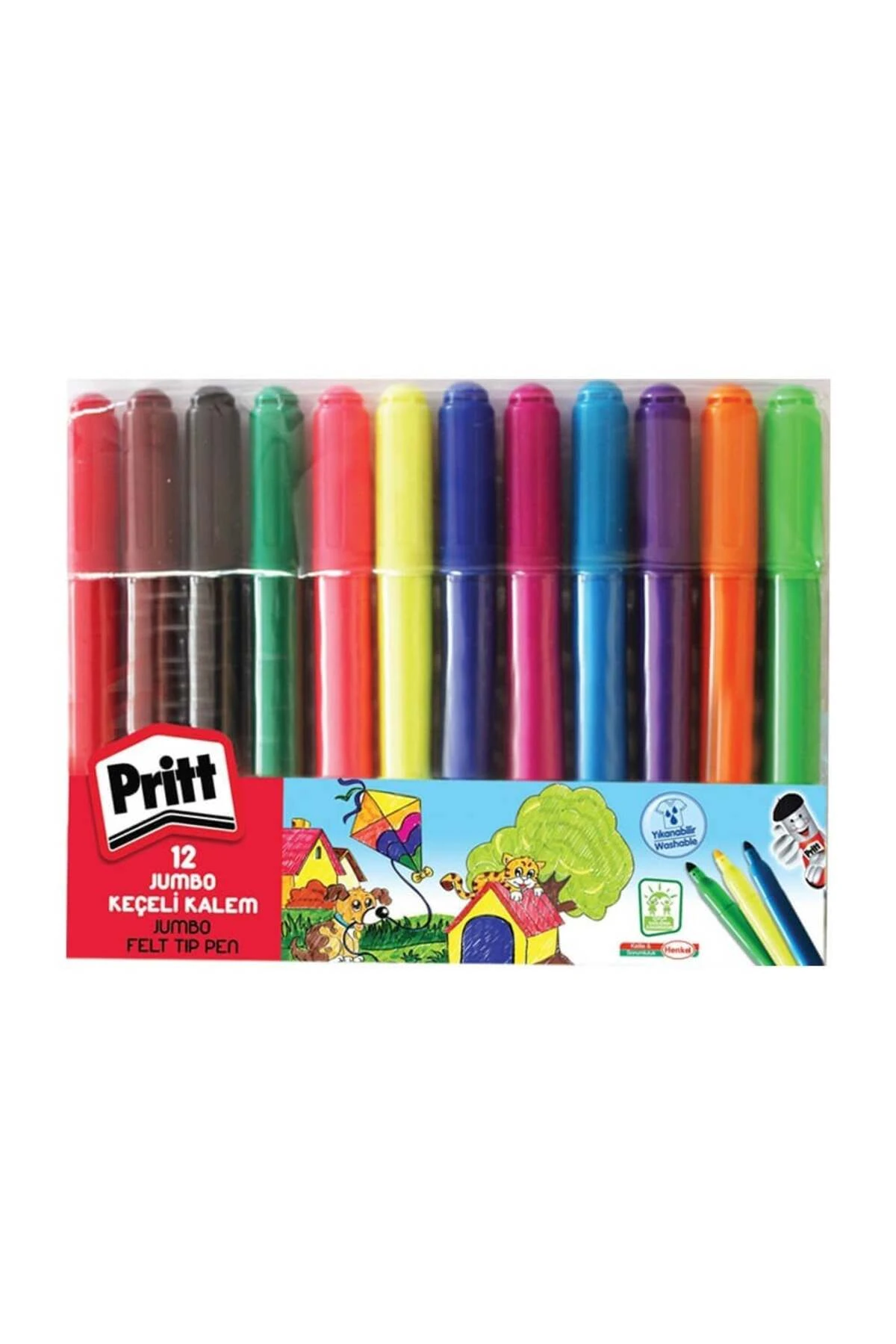 Jumbo Keçeli Kalem 12 Li