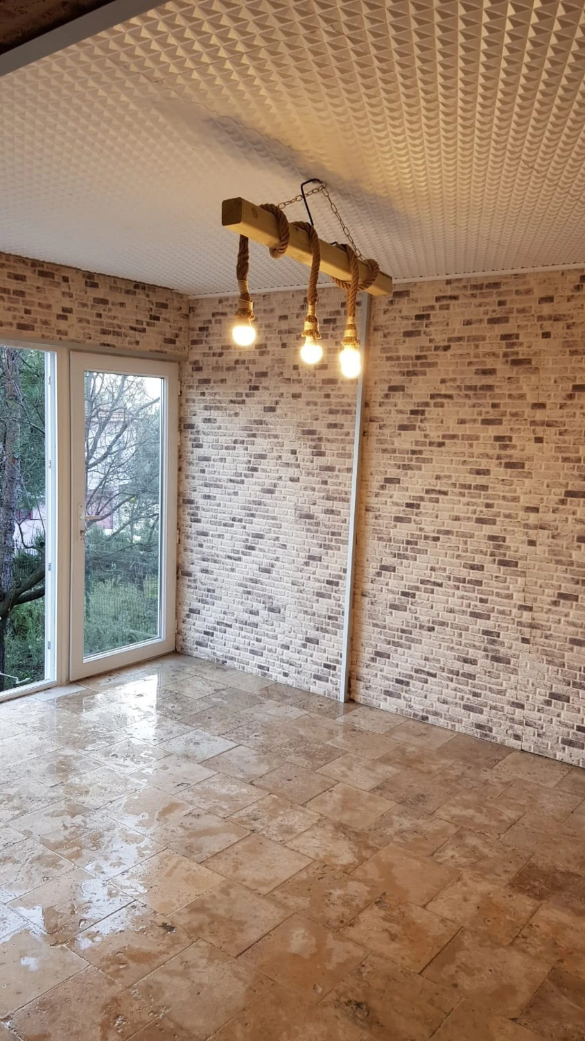 5 Adet (2,5m2) x Minik Taş Desenli 3 Boyutlu Renkli Strafor Köpük Duvar Kaplama Paneli (MN-601)