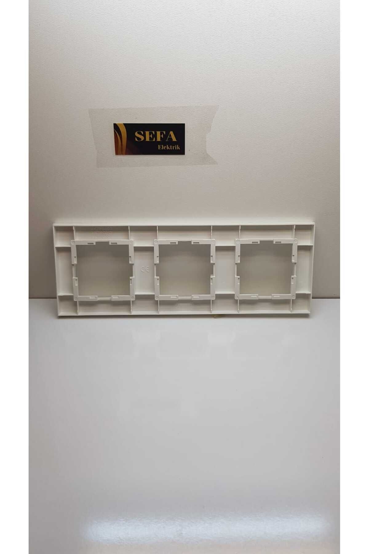 ÜÇLÜ ÇERÇEVE BEYAZ  KARRE SERİSİ