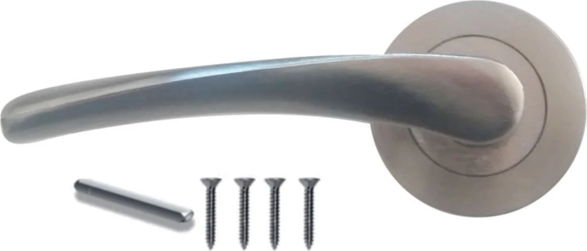 Saten Çelik Kapı Kolu Sol Açma, Şık ve Dayanıklı Tasarım