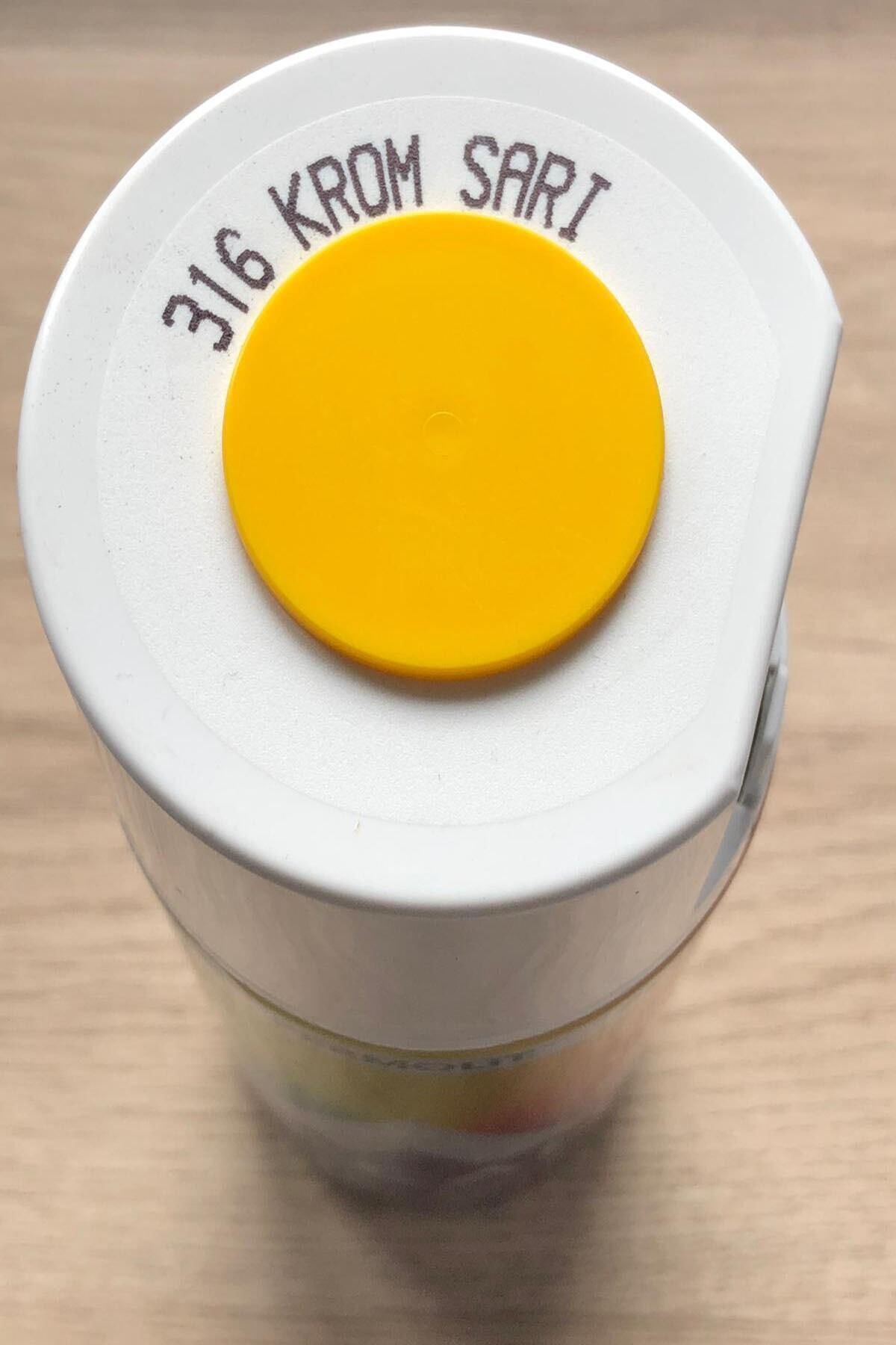 316 Krom Sarı Alüminyum-ahşap-plastik-demir-metal-sprey Boyama 400 ml