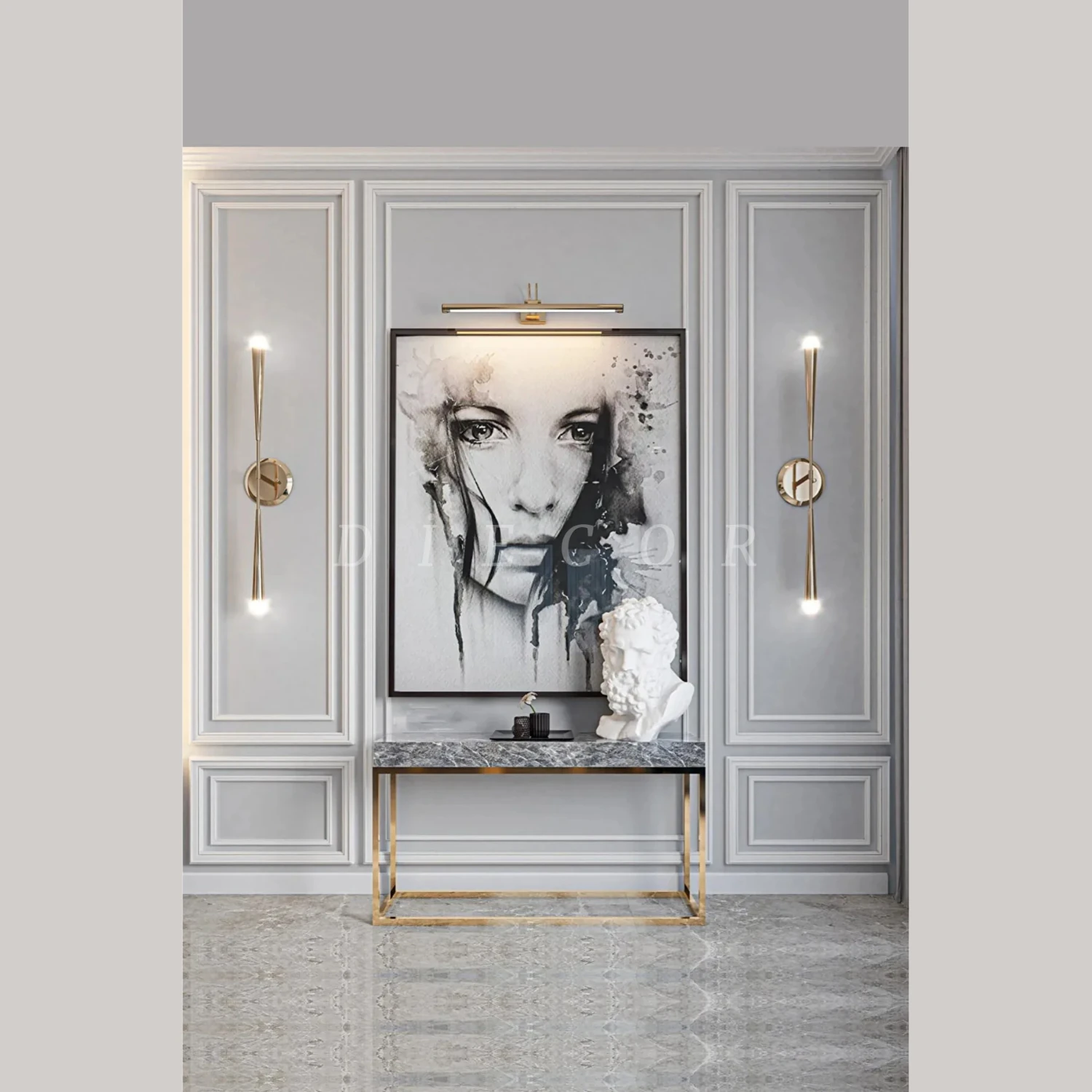 Dekoratif Boyanabilir Montaja Hazır Şahane Duvar Çıta Tasarımı