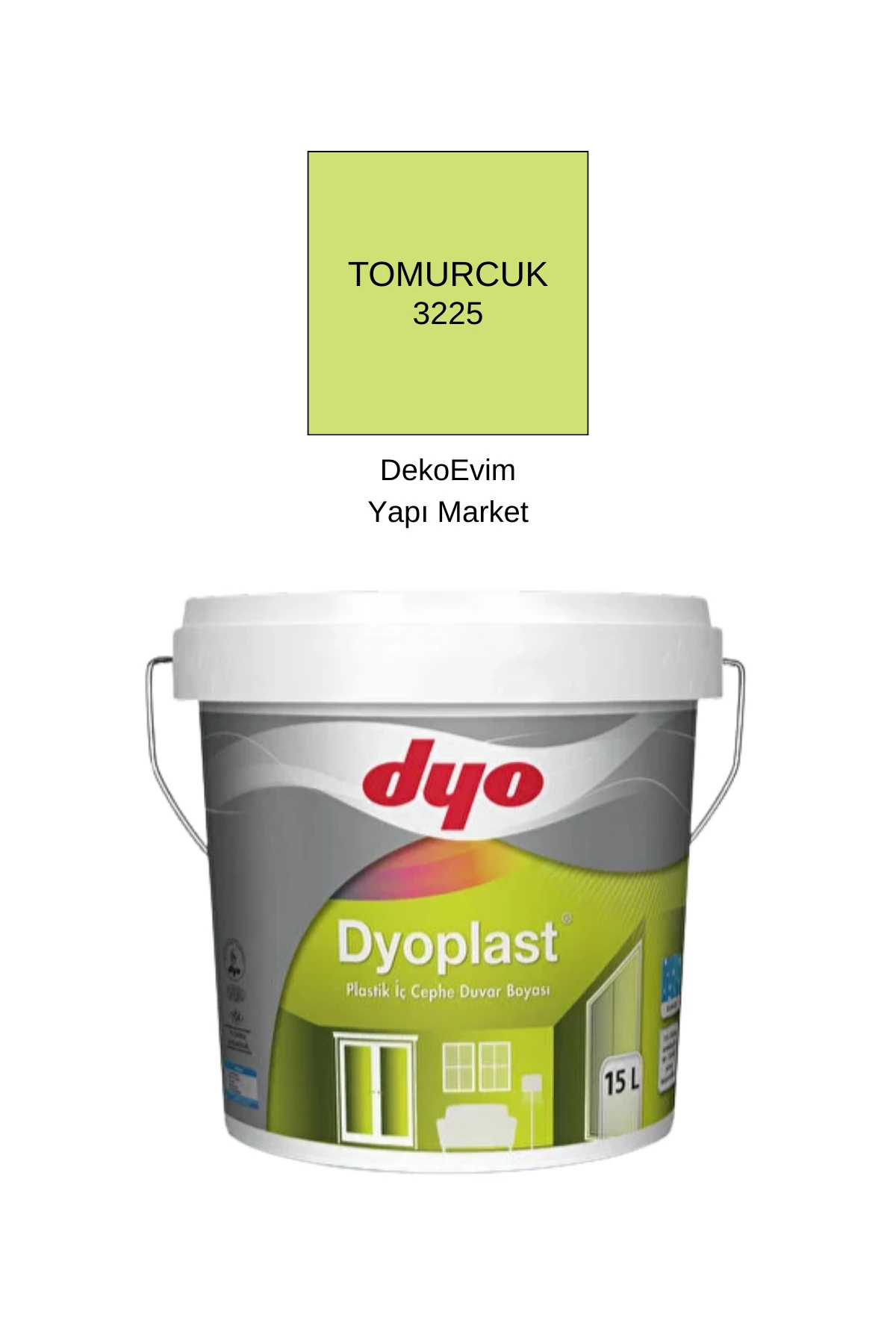 Dyo plast Plastik İç Cephe Duvar B. Tomurcuk 15 Lt.